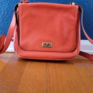 Fossil orange crossbody purse